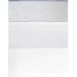 CheckOMatic Computer Check Paper - 100 Pack - Top Blank Stock Checks - Security Features & Laser Printer Compatible - Blue Red