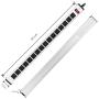 16 Outlets Heavy Duty Metal Socket Power Strip,Oviitech 15-Foot Long Extension Cord with Circuit Breaker. Mounting Brackets Included,Workshop/Industrial use, ETL Certified，Black