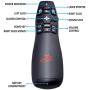Wireless Powerpoint Presentation Remote Clicker and Keynote Presenter with Wireless Mouse (PR-820) from Red Star Tec