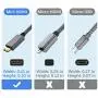 Mini HDMI Male to HDMI Female Cable Adapter,4K/60Hz 0.67 FT High Speed Standard HDMI 2.0 Connector for DSLR Camera,Camcorder,Graphics Video Card,Laptop,Pico Projector,Raspberry Pi Zero W