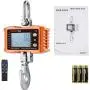 VisionTechShop Digital Crane Scale, DCS-CD 2000lb 1000 kg Heavy Duty Compact Hanging Scale LCD Display with Backight for Farm Factory