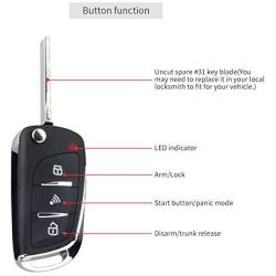 EASYGUARD EC003N-V Car Security Alarm System PKE Passive keyless Entry Remote Engine Start Stop keyless go System DC12V