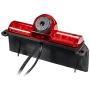 Misayaee Car Third Roof top Mount Brake lamp Camera Brake Light Rear View Backup Camera +7.0 inch TFT Monitor Display Kit for Transporter Express/Savana 2003-2018/Explorer Vans/Express Kit