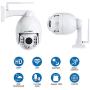 SV3C 1080P PTZ WiFi Camera Outdoor Wireless, 360° Pan Tilt 5X Optical Zoom Camera, IP66 Waterproof Metal Housing, Long 197ft Auto Night Vision, Humanoid Detect, Two Way Audio, 128GB SD Card Storage SV3C 1080P PTZ WiFi Camera Outdoor Wireless, 360° Pan Tilt 5X Optical Zoom Camera, IP66 Waterproof Metal Housing, Long 197ft Auto Night Vision, Humanoid Detect, Two Way Audio, 128GB SD Card Storage