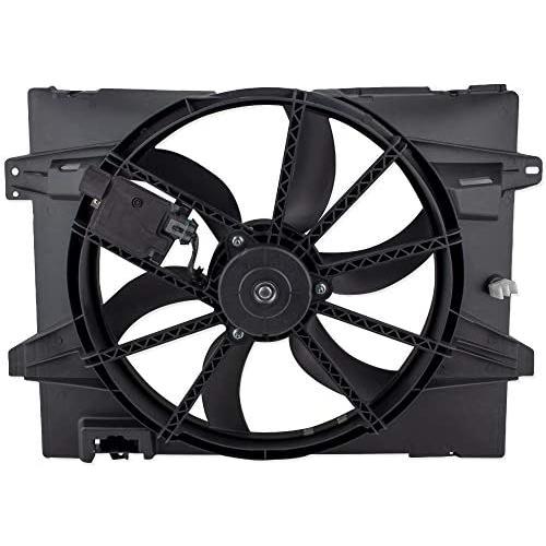 BOXI 621-353 Radiator Cooling Fan Assembly Replacement for 2005-2011 Lincoln Town Car / 2006-2011 Ford Crown Victoria / 2006-2011 Mercury Grand Marquis (ONLY fits 4.6L V8) Replaces 6W1Z8C607A 621380CU
