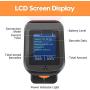 Tera 2D Barcode Scanner with Display Screen & Charging Base Patent No. 007825195-0003 1D 2D QR Bar Code Reader Work with Bluetooth & 2.4G Wireless for Warehouse Inventory