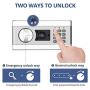 Kacsoo 1.0 Cubic Feet Safe Security Box, Fireproof and Waterproof Safe Cabinet, Digital Combination Lock Safe with Keypad LED Indicator, for Home, Business or Travel (1.0)