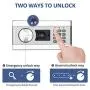 Kacsoo 1.0 Cubic Feet Safe Security Box, Fireproof and Waterproof Safe Cabinet, Digital Combination Lock Safe with Keypad LED Indicator, for Home, Business or Travel (1.0)