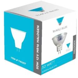 Triangle Bulbs T10209-10 (10 pack) - Q50MR16/FL/CG, 50 Watt, MR16 With Cover, 12 Volt, G5.3 Bi-pin Base, Halogen Flood Light Bulb, 10 Pack