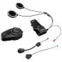 Sena 10S-01 Motorcycle Bluetooth Headset Communication System Black, Small