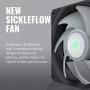 Cooler Master MasterLiquid ML120L RGB V2, Close-Loop AIO CPU Liquid Cooler, 120 Radiator, SickleFlow 120mm, RGB Lighting, 3rd Gen Dual Chamber Pump for AMD Ryzen/Intel LGA1200/1151