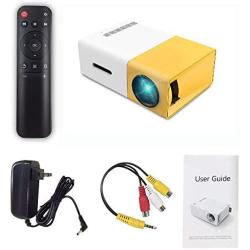 Mini Projector, Portable Pico Full Color LED Movie Projector for Children Present, Video TV Movie, Party Game, Outdoor Entertainment with HDMI USB AV, Remote Control, Porket Pocket