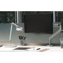 Humanscale M2 Monitor Arm: Clamp Mount - Silver/Gray Trim