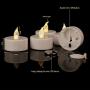 Battery Operated Tea Lights Candles: 24 Pack Realistic and Bright Flickering Holiday Gift Flameless LED Electric Candles for Seasonal & Festival Party Home Decoration (Warm White)