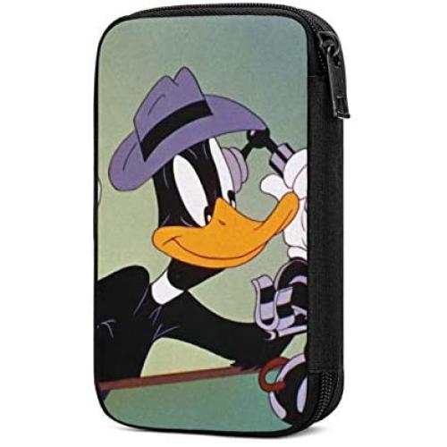 Hxuedan Daffy Duck Looney Tunes The Data Cable Storage Bag is A Portable and Independent Design SuitableVFor Travelers to Place The Data Cable, Earphone and Electronic Product Data Cable Storage Bag