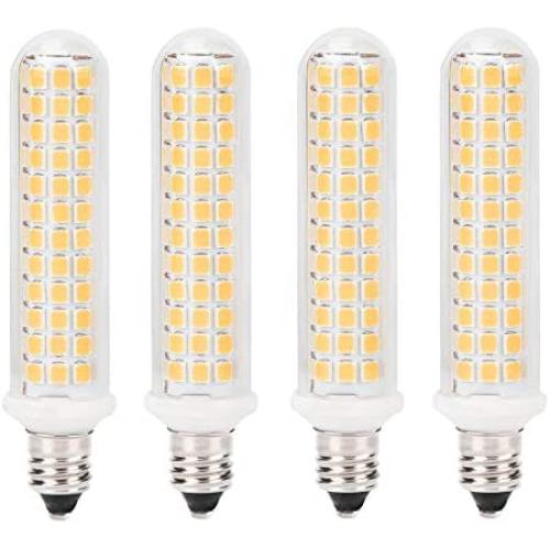 E11 LED Bulb, Mini Candelabra Base, 100W 120W Halogen Bulb Replacement, 9W, 1100LM, AC120V, Dimmable E11 LED Light Bulb, Patented Product, for Indoor Decorative Lighting, Warm White 3000K, 4-Pack