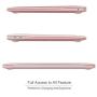 ProCase MacBook Air 13 Inch Case 2020 2019 2018 Release A2337 M1 A2179 A1932, Hard Case Shell Cover for MacBook Air 13-inch Model A2179 A1932 with Keyboard Skin Cover -Clear Pink