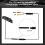 DALLUX License Plate Backup Camera,Car RV Van Truck Rear View Front View Reverse Camera IP68 Waterproof HD Color 170 Degree Wide Viewing Angle 7 LED Night Vision with Guide Line ON/Off