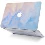 LuvCase 2 in 1 Laptop Case Compatible with Old MacBook Pro 13'' (CD Drive, 2008-2012) A1278 Rubberized Plastic Hard Shell Cover & Keyboard Cover (Blue Mist)