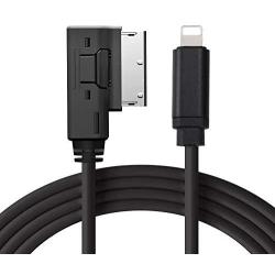 AMI MMI AUX Adapter Cable Compatible with Audi MMI 3G and iPhone/iPod,Music Interface Full Stereo Sound Audio Transit and Charging Connection Cord,Not Compatible CAN (Concert and Symphony radios)