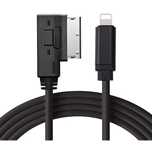 AMI MMI AUX Adapter Cable Compatible with Audi MMI 3G and iPhone/iPod,Music Interface Full Stereo Sound Audio Transit and Charging Connection Cord,Not Compatible CAN (Concert and Symphony radios)