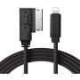 AMI MMI AUX Adapter Cable Compatible with Audi MMI 3G and iPhone/iPod,Music Interface Full Stereo Sound Audio Transit and Charging Connection Cord,Not Compatible CAN (Concert and Symphony radios)