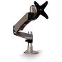 3M Easy Adjust Desk Mount Monitor Arm, Adjust Height, Tilt, Swivel and Rotation by Holding and Moving Monitor, Free Up Desk Space, Clamp or Grommet, For Monitors Up to 20 lbs <= 27'', Silver (MA245S)