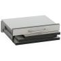 12.6''H Tabletop Portable Podium, Folding, Angled Surface with Lip, Hollow Storage Area (Gray)