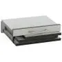 12.6''H Tabletop Portable Podium, Folding, Angled Surface with Lip, Hollow Storage Area (Gray)