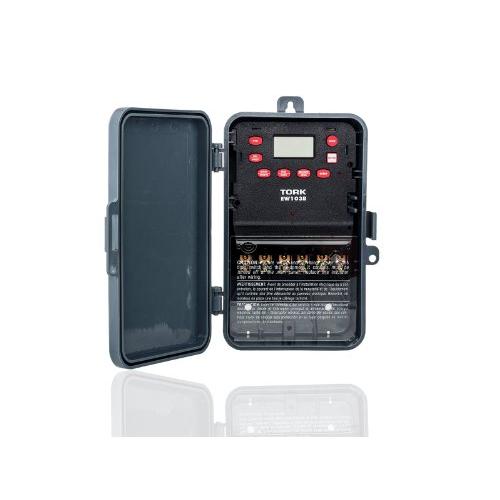 EW Series Multipurpose Control 7 Day Time Switch, 120-277 VAC Input Supply, 1 Channel, DPST Output Dry Contact