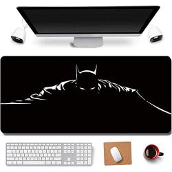31.5x11.8 Inch Cool Legend Black Mamba Kobe Non-Slip Rubber Extended Large Gaming Mouse Pad with Stitched Edges Computer Keyboard Mouse Mat PC Accessories (2-Bat)
