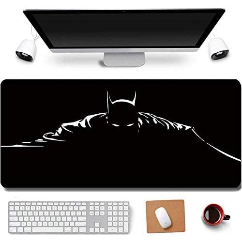 31.5x11.8 Inch Cool Legend Black Mamba Kobe Non-Slip Rubber Extended Large Gaming Mouse Pad with Stitched Edges Computer Keyboard Mouse Mat PC Accessories (2-Bat)