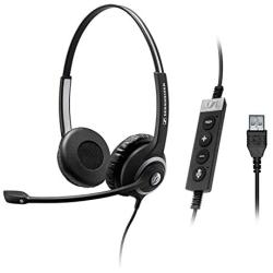 Sennheiser SC 260 USB MS II (506483) - Single-Sided Business Headset | For Skype for Business, Softphone, and PC | with HD Sound, Noise-Cancelling Microphone (Black)