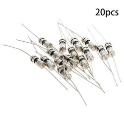 Fielect 20pcs 250V 1.5A Fast Blow Axial Lead Tube Fuse Glass Tube Fuses 3.6x10mm