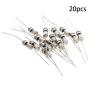 Fielect 20pcs 250V 1.5A Fast Blow Axial Lead Tube Fuse Glass Tube Fuses 3.6x10mm