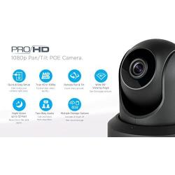 Amcrest ProHD 1080P POE (Power Over Ethernet) IP Camera with Pan/Tilt, Two-Way Audio, Optional Cloud Recording, Full HD (1920TVL) @ 30FPS, Wide 90° Viewing Angle and Night Vision IP2M-841EB (Black)