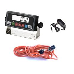 Selleton Ps-In202 Ntep Legal for Trade Indicator with Rs-232 Port/ and 15 Cable for Floor Scale, Prime and Optima