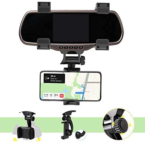 Kokuji Car Rearview Mirror Mobile Phone Stands Navigation Bracket Adjustable Telescopic Mobile Phone Holder snap-on Mobile Phone Holder Multi-Function Model Universal