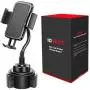 IOVECT Car Cup Holder Phone Mount with Long Flexible Neck for iPhone Xs Max/XS/x/8/7/6 Samsung Galaxy S6/S7/S8/Note8/Note9/s9