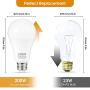 LOHAS A21 LED Light Bulb, 23W Light Bulbs(150W-200W Equivalent), 2500 Lumen Super Bright LED, Soft/Warm White 3000K, E26 Medium Base Light, Not-Dimmable, LED Bulb High Lumen for Home Lights, 4 Pack LOHAS A21 LED Light Bulb, 23W Light Bulbs(150W-200W Equivalent), 2500 Lumen Super Bright LED, Soft/Warm White 3000K, E26 Medium Base Light, Not-Dimmable, LED Bulb High Lumen for Home Lights, 4 Pack