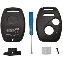 Replacement For Honda 2+1 Buttons Keyless Entry Remote Key Fob Case Shell Fits Honda 2010-2011 Accord Crosstour 2006-2011 Civic 2007-2013 CR-V 2011-2015 CR-Z 2009-2013 Fit 2011-2014 Odyssey(1 black)