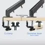 Suptek Dual Monitor Mount Stand-Height Adjustable Gas Spring Monitor Arm Desk Mount for 2 Computer Screens 17 to 27 inches - Each Arm Holds up to 13.2lbs(MD8SP) Suptek Dual Monitor Mount Stand-Height Adjustable Gas Spring Monitor Arm Desk Mount for 2 Computer Screens 17 to 27 inches - Each Arm Holds up to 13.2lbs(MD8SP)