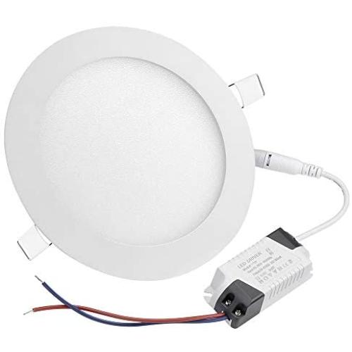 DELight 12W 6'' LED Recessed Lighting 10 Pack Panel Ceiling Light Ultra-thin Cool White 100W Equivalent Downlight