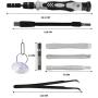 117 in 1 Precision Screwdriver Set, Repair Tools Kit Screw Driver Set For Flat, Phillips, Pentalobe, Torx Star for iPhones, Computer, Tablet, Smartphone, Electronic Product, Glasses etc