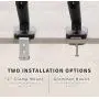 VIVO Height Adjustable Monitor Arm - Single Counterbalance Desk Mount for Screens up to 27 inches, Fully Articulating Black Pneumatic Universal VESA Stand STAND-V001O VIVO Height Adjustable Monitor Arm - Single Counterbalance Desk Mount for Screens up to 27 inches, Fully Articulating Black Pneumatic Universal VESA Stand STAND-V001O