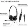 Sennheiser SC 260 USB MS II (506483) - Single-Sided Business Headset | For Skype for Business, Softphone, and PC | with HD Sound, Noise-Cancelling Microphone (Black)