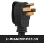 Happybuy RV Shore Power Extension Cord 50FT 50 AMP Weatherproof Heavy Duty 6AWG/3C+8AWG/1C Twist Lock Cord 50 Amp RV Replacement Cord UL and CSA Approved with Molded Connector and Patented Handle