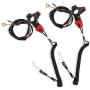 Universal Boat Outboard Motor Kill Stop Switch & Safety Tether Lanyard, 12V 2-Wires Motorcycle Engine On Off Kill Switch ATV Quad Dirt Bike Handlebar Mount Tether for Yamaha/Tohatsu/Honda (2 pcs)
