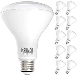 Sunco Lighting 10 Pack BR30 LED Bulb, 11W=65W, 4000K Cool White, 850 LM, E26 Base, Dimmable, Indoor Flood Light for Cans - UL & Energy Star