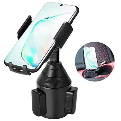 Cup Holder Phone Mount for Car Universal Adjustable Heavy Duty Car Mount for iPhone 11 Pro Max/11 Pro/11/Xs Max/Xr/Xs/7/6 Plus/Galaxy Note 10/Note 10 Plus/Note 9/Note 8/S8/S9/S10/S10 Plus Cup Mount
